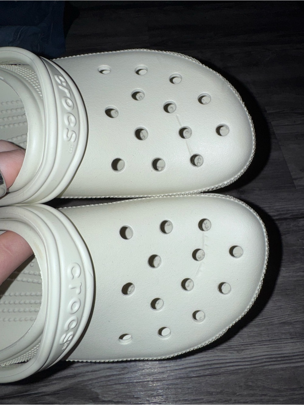 Cream Crocs - Picture 2 of 3